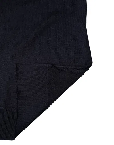 Dolce & Gabbana Knitted Rectangular Scarf In Blue