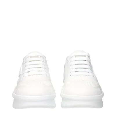 Prada Mesh Low-top Sneaker In White