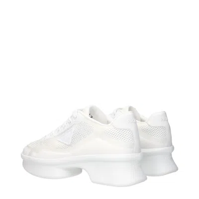 Prada Mesh Low-top Sneaker In White