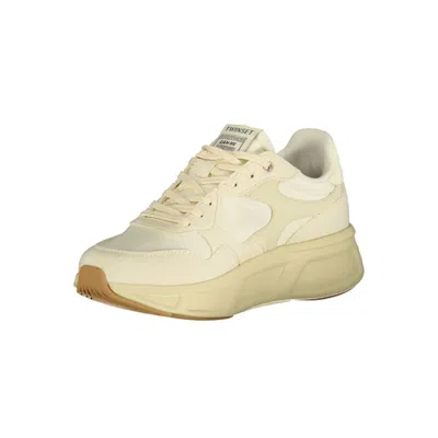 Twinset Twin-set Beige Polyurethane Polyester Elastane Flat Shoes In Neutral