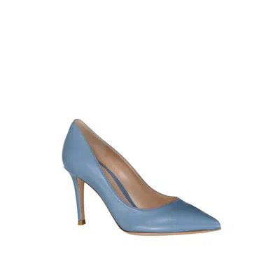 Gianvito Rossi Pointed-toe Leather Pump In Multi