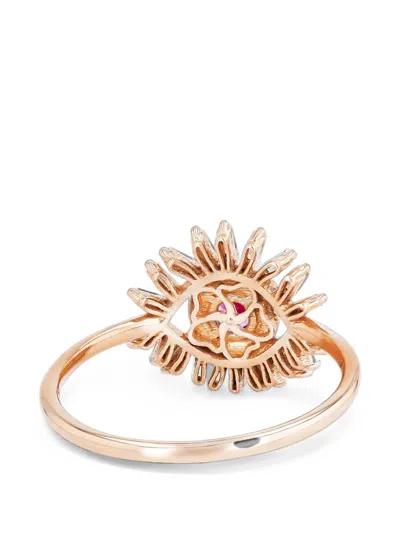 Suzanne Kalan Mini Evil Eye Sapphire And Diamond Ring In Multi