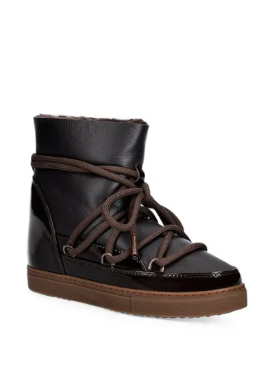 Inuikii Patent-leather Lace-up Boots In Multi