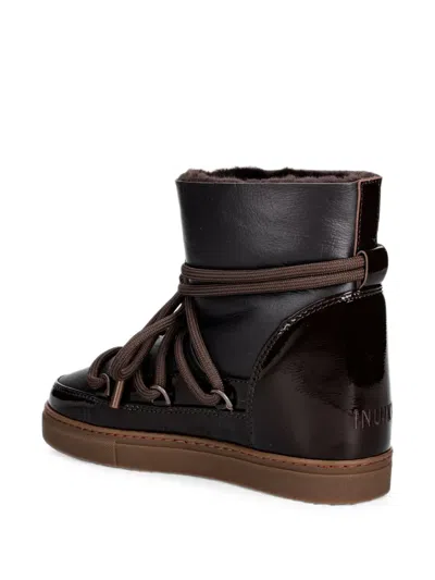 Inuikii Patent-leather Lace-up Boots In Multi