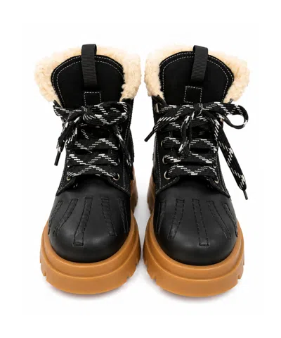 Dsquared2 Round-toe Short Boots In Black