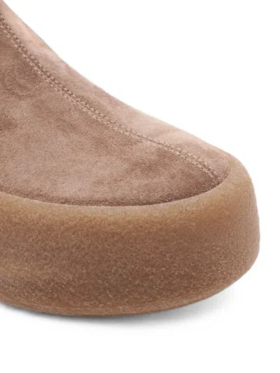 Vic Matie Stretch Suede Platform Ankle Boots In Multi