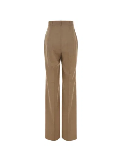 Max Mara Studio Cambusa Tailored Pants In Brown
