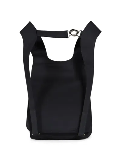 Fffpostalservice Multi-pocket Harness-style Backpack In Black