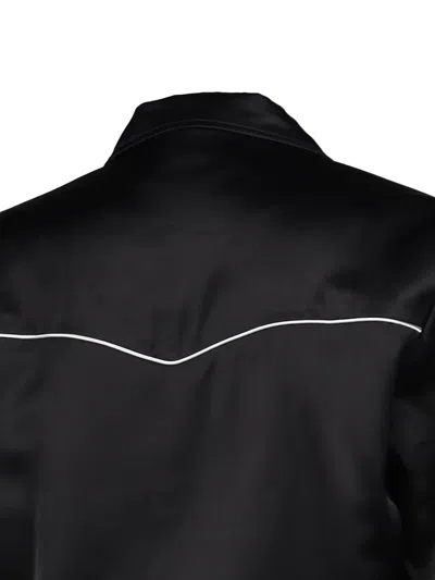 Ernest W Baker Western Piped Track Jacket In Black