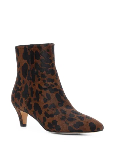 Twinset Leopard-print Polyurethane Boot In Animal Print
