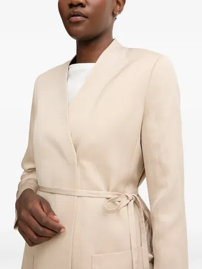 Sisley Paris Belted Wrap Blazer In Multi