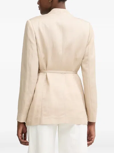 Sisley Paris Belted Wrap Blazer In Multi