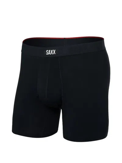 Saxx Logo-waistband Boxer Briefs In Blue