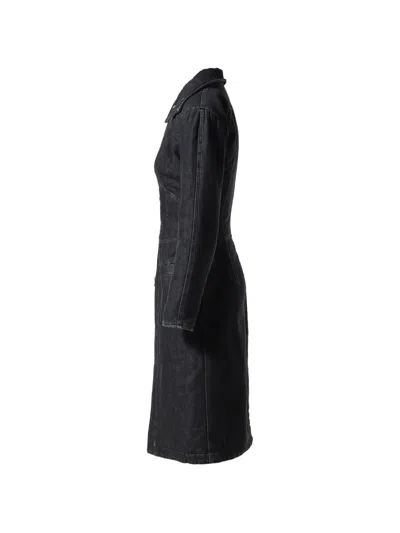Knwls Alice Denim Coat In Black