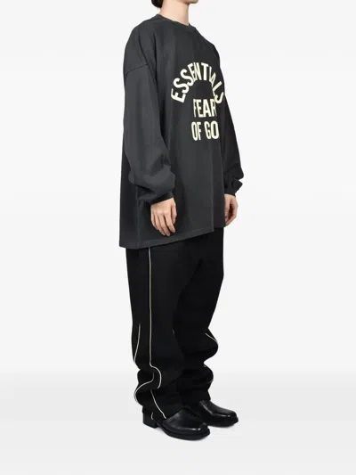 Essentials Logo-print Long-sleeve T-shirt In Multi
