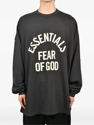Essentials Logo-print Long-sleeve T-shirt In Multi