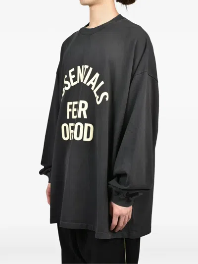 Essentials Logo-print Long-sleeve T-shirt In Multi