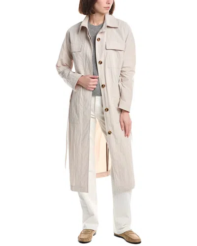 Hunter Crinkle Rain Coat In Neutral