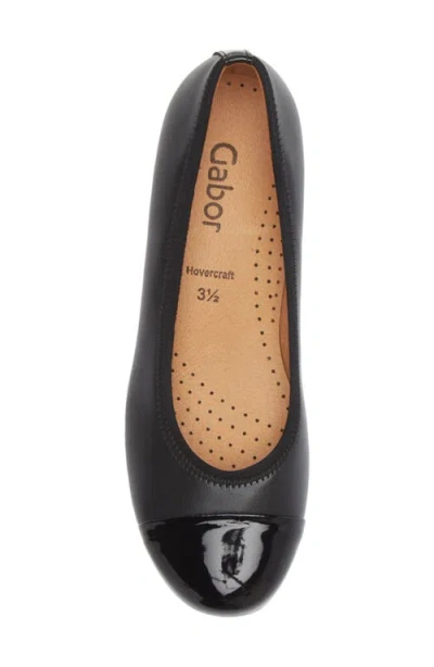 Gabor Ballet Flat In Black