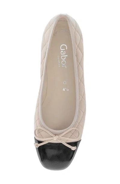 Gabor 62.612 Ballet Flat In Neutral