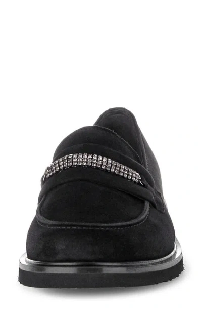 Gabor Gem Bit Loafer In Black