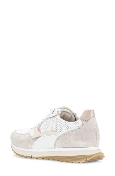 Gabor Lace-up Sneaker In White