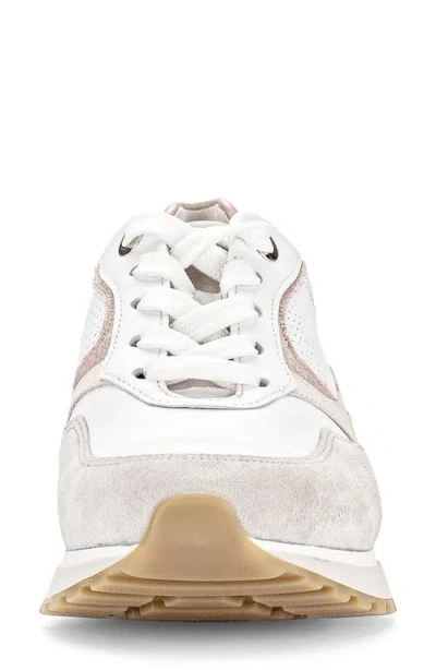 Gabor Lace-up Sneaker In White