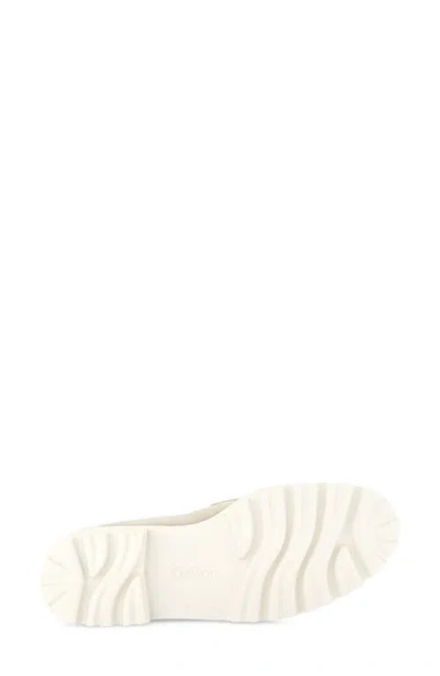 Gabor Chain-link Leather Loafers In Neutral