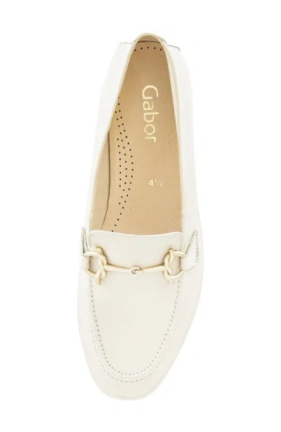 Gabor Bit Loafer In White