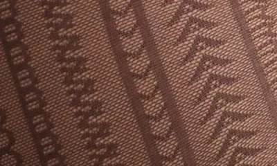 Marc Jacobs Monogram Tights In Brown