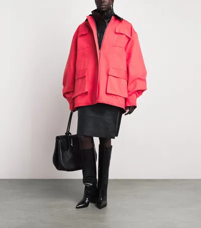 Source Unknown Fleece-lined Baia Barn Jacket In Red