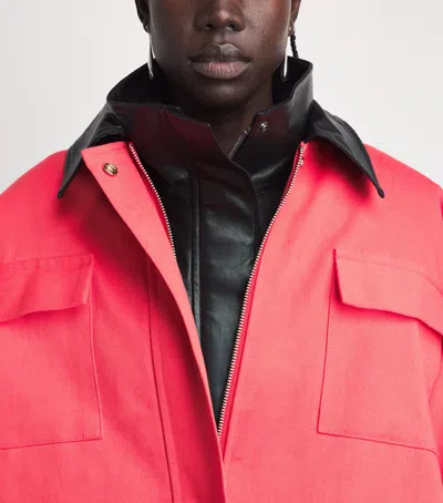Source Unknown Fleece-lined Baia Barn Jacket In Red