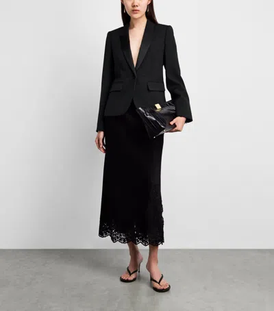 Me+em Slim Sharp Contour Blazer In Black