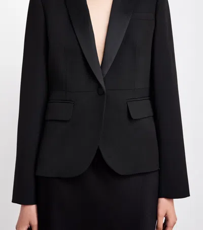 Me+em Slim Sharp Contour Blazer In Black