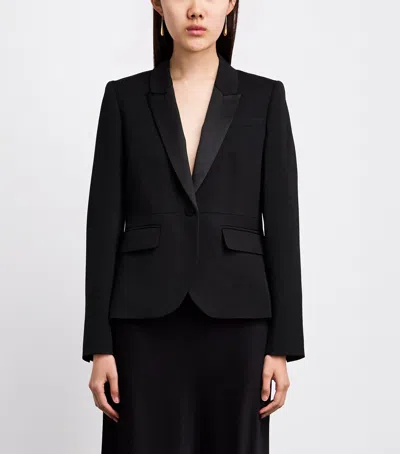 Me+em Slim Sharp Contour Blazer In Black
