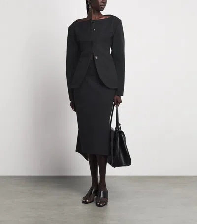 Source Unknown Cinched Matteo Blazer In Black