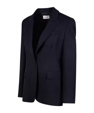 P.a.r.o.s.h . Collared Single-breasted Blazer In Black