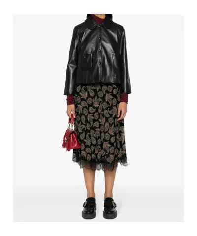 Bash Mylos Leather Jacket In Black