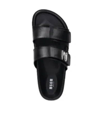Msgm Flat Slides In Multi