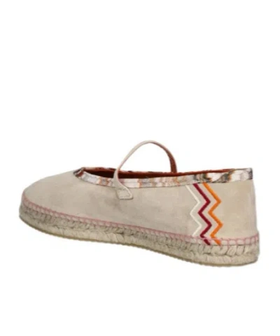 Missoni Viscose-blend Espadrilles With Zigzag Pattern In Neutral
