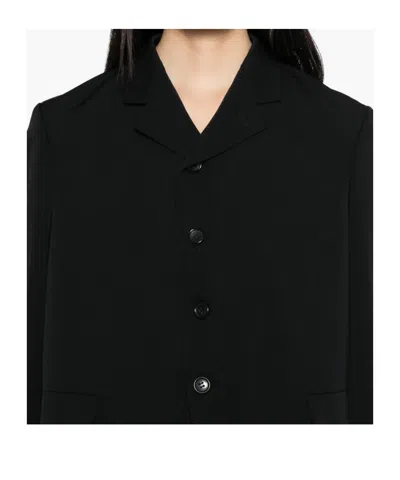 Comme Des Garçons Wool Blazer In Black