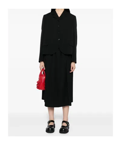 Comme Des Garçons Wool Blazer In Black