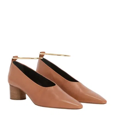 Jil Sander Ring Pumps In Brown