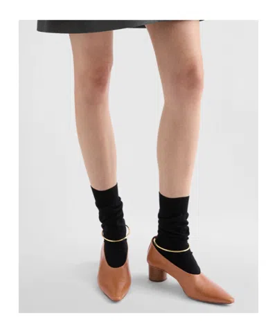 Jil Sander Ring Pumps In Brown