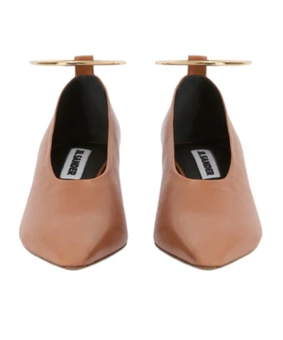 Jil Sander Ring Pumps In Brown