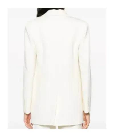 P.a.r.o.s.h Long-sleeve Single-breasted Blazer In White
