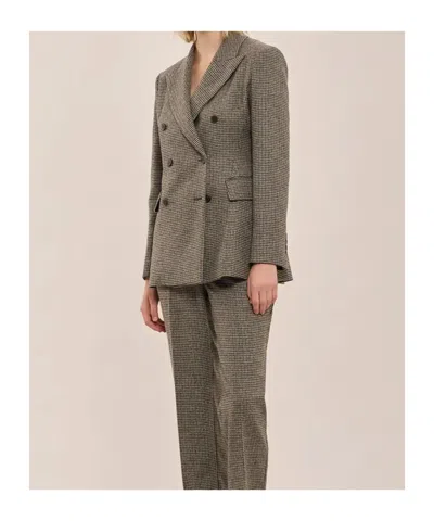 P.a.r.o.s.h Giacca Double-breasted Jacket In Brown