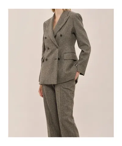 P.a.r.o.s.h Giacca Double-breasted Jacket In Brown