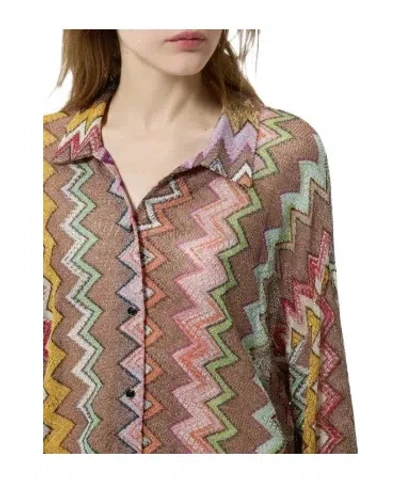 Missoni Zig-zag Patterned Blouse In Multi