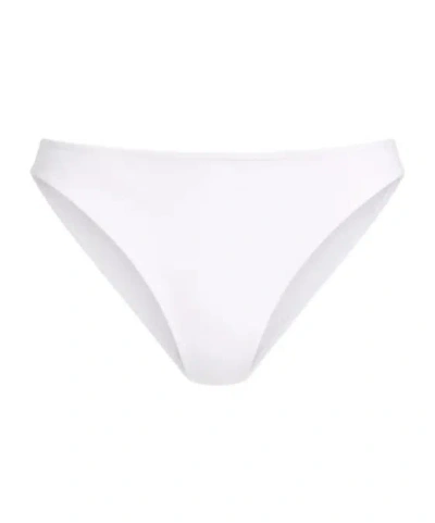 Max Mara Logo Bikini Bottom In White